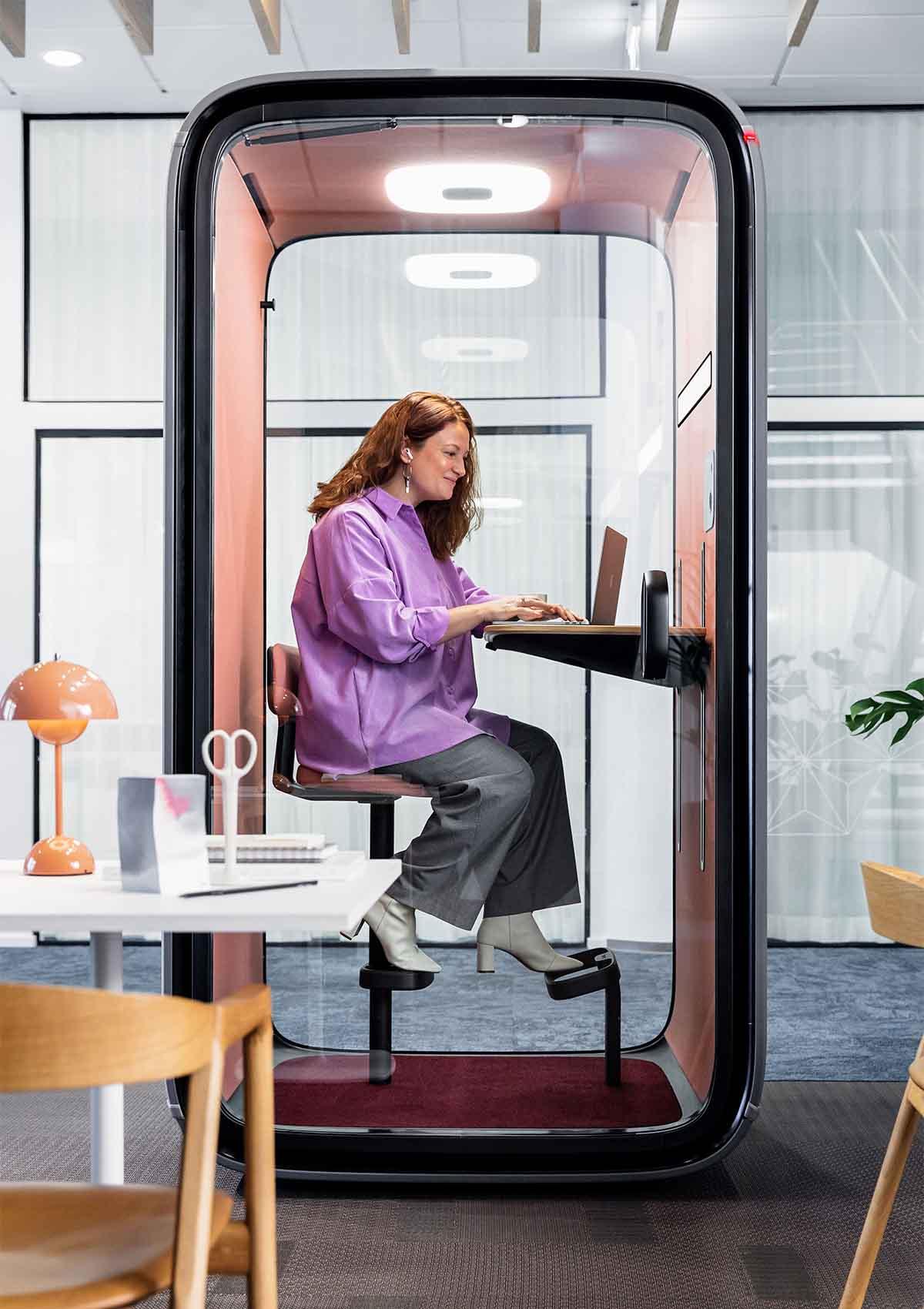 Woman working in Framery One
