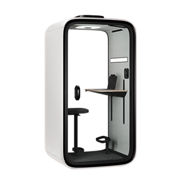 Framery One, a smart soundproof office pod ideal for video conferencing.